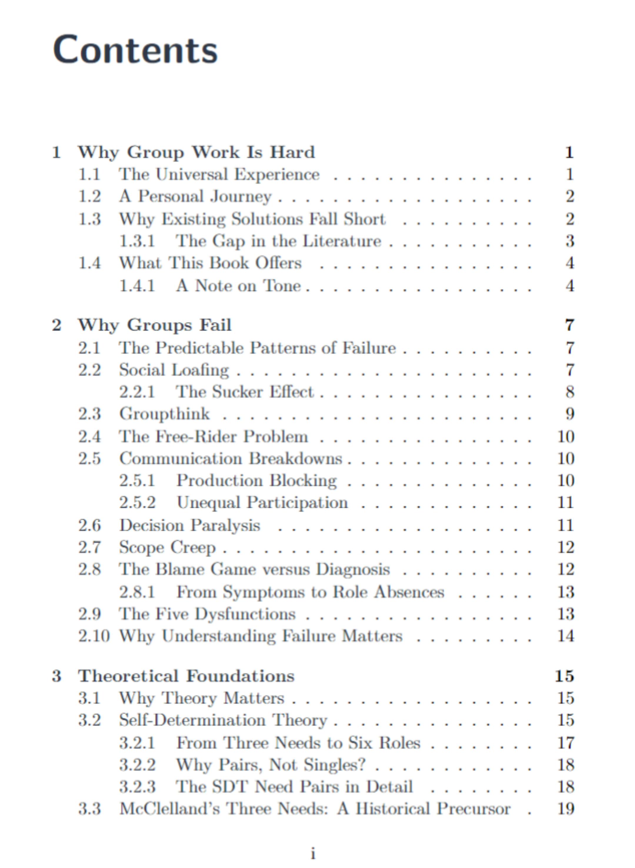 Table of Contents - The Six-Animal Model book